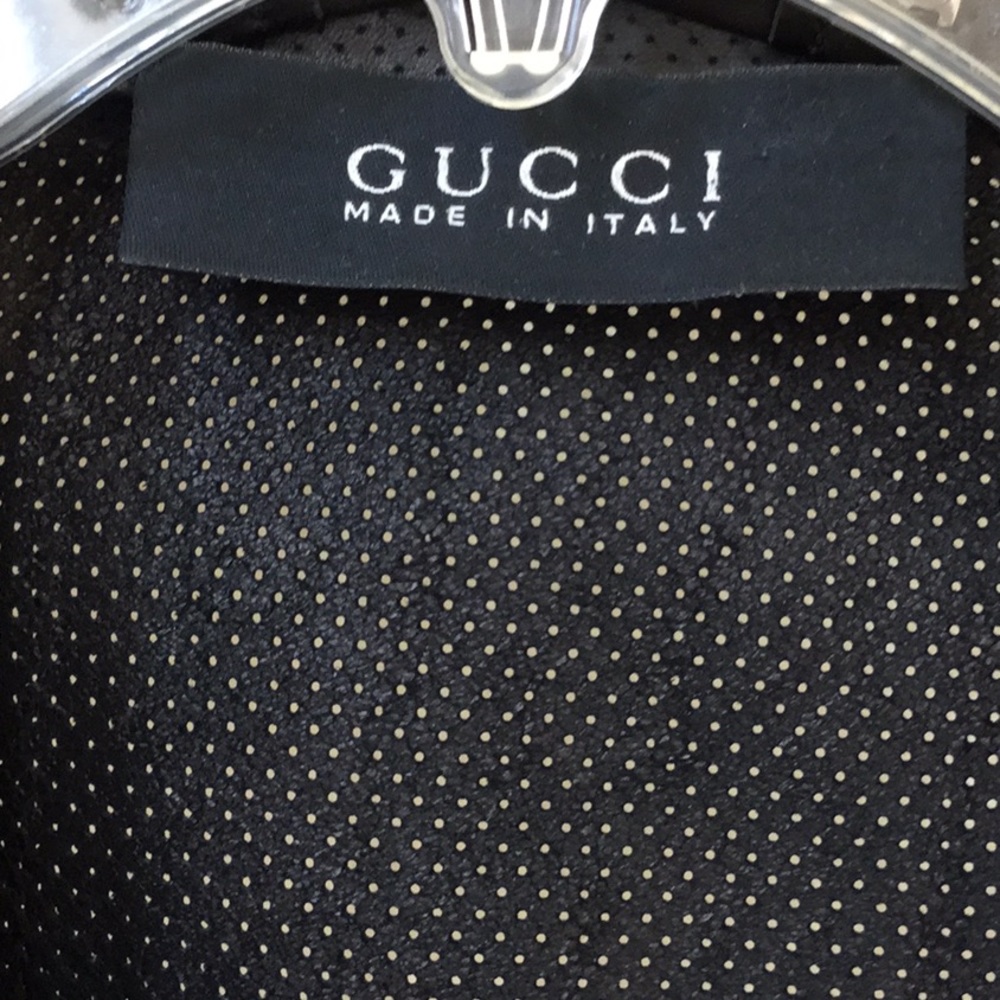 Authentic GUCCI leather lightweight blazer US10 - Picture 3 of 8
